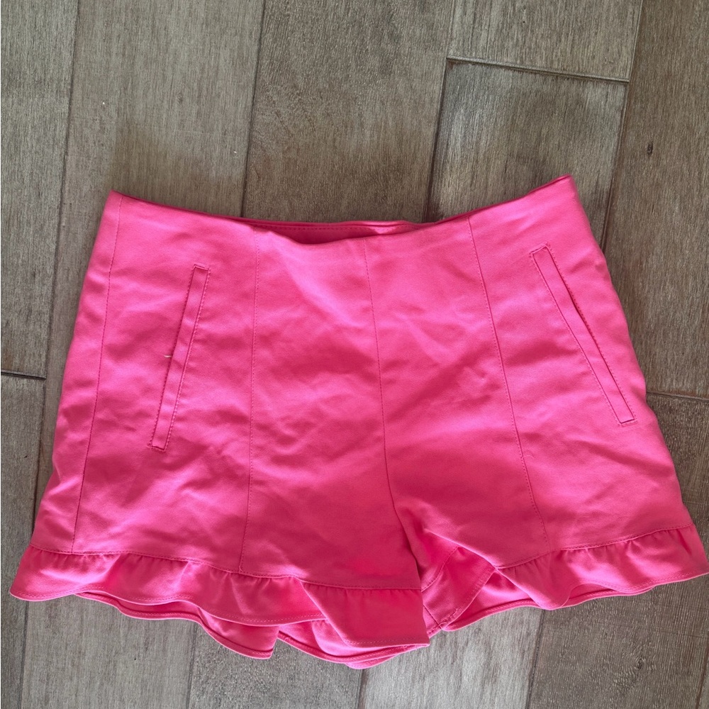1. State Pink Ruffle Shorts - Picture 2 of 4